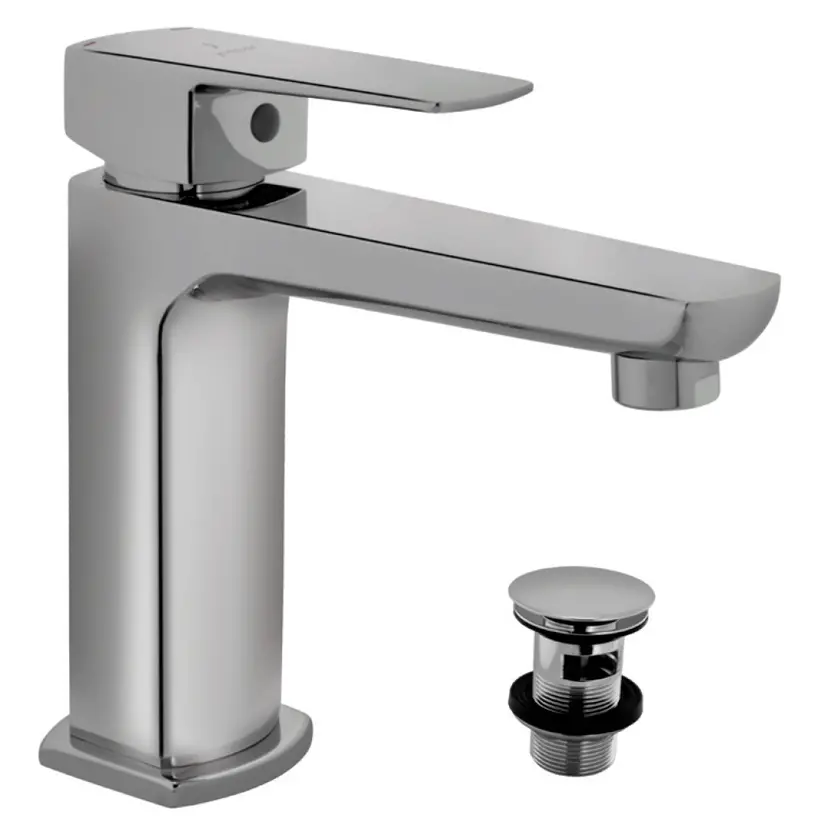 Jaquar Kubix Prime Mono Basin Mixer Includes Compatible click clack waste