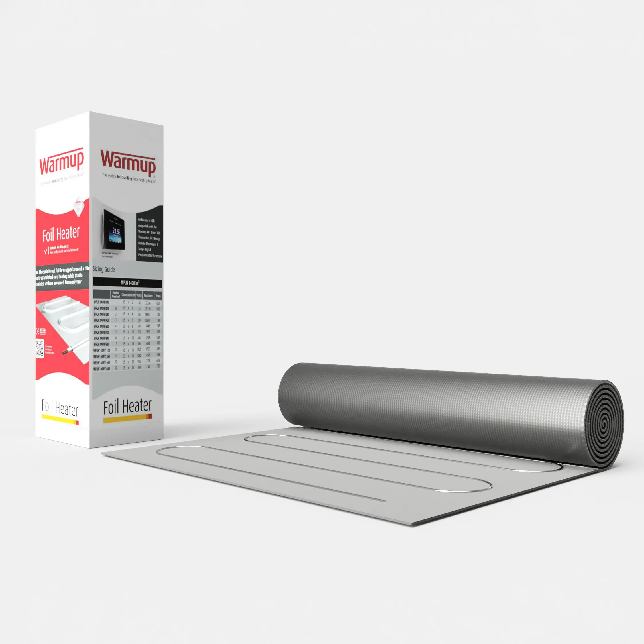 Foil Heater Electric underfloor Foil Heater Cover 140W/9m² - Image 2