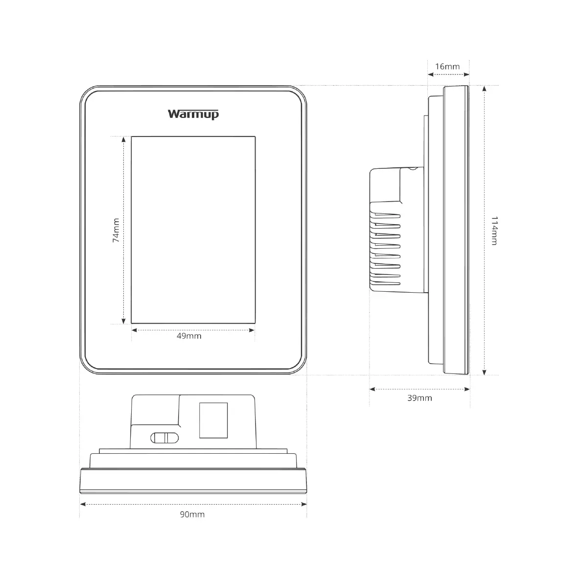 7iE Bright Porcelain Smart WiFi underfloor heathing Thermostat - Image 7