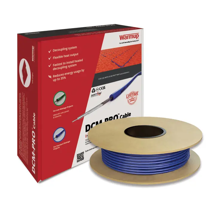 Warmup DCM-PRO Underfloor Heating Cable cover 150W/1m² 10.9m Length - Image 2