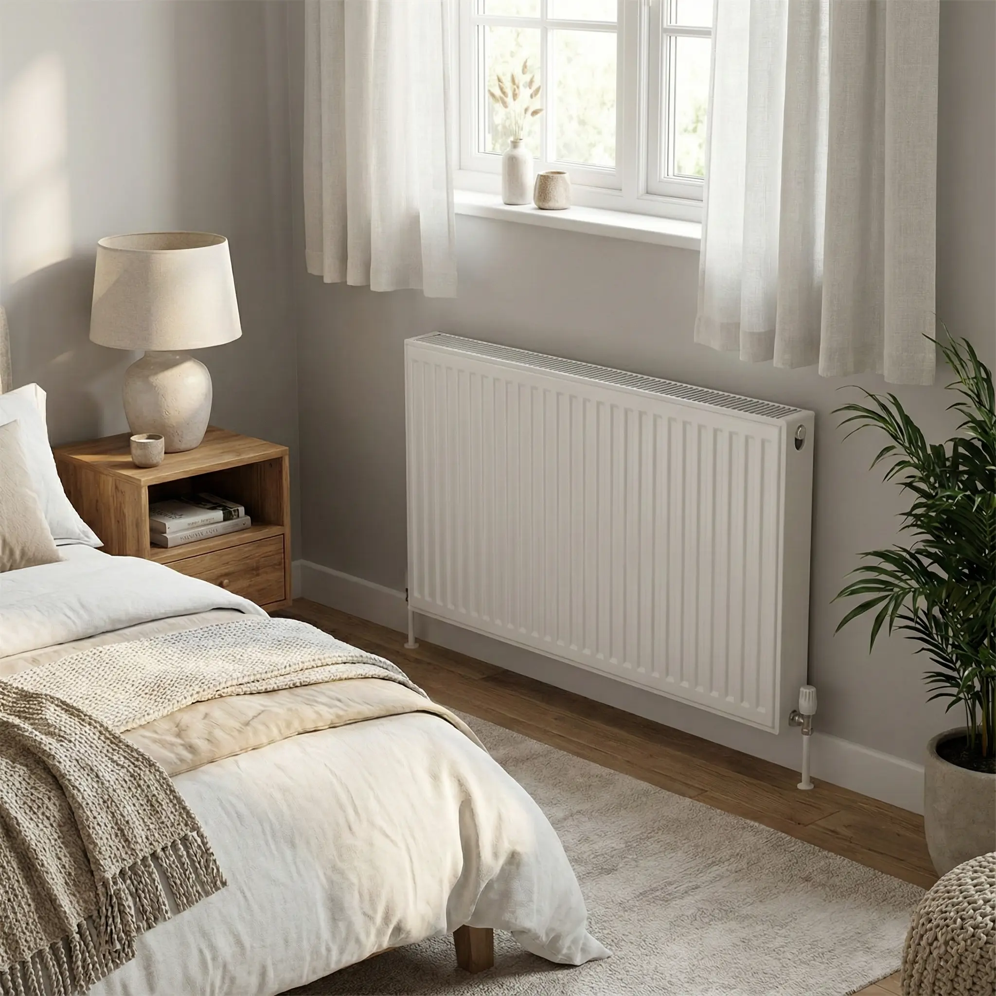400x600mm Double Panel white Radiator – Type 21 - Image 6