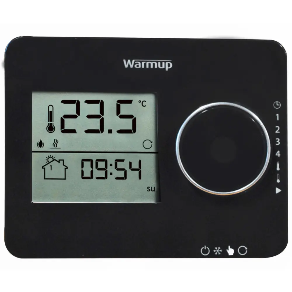 Black Tempo Digital underfloor heathing Thermostat - Image 1