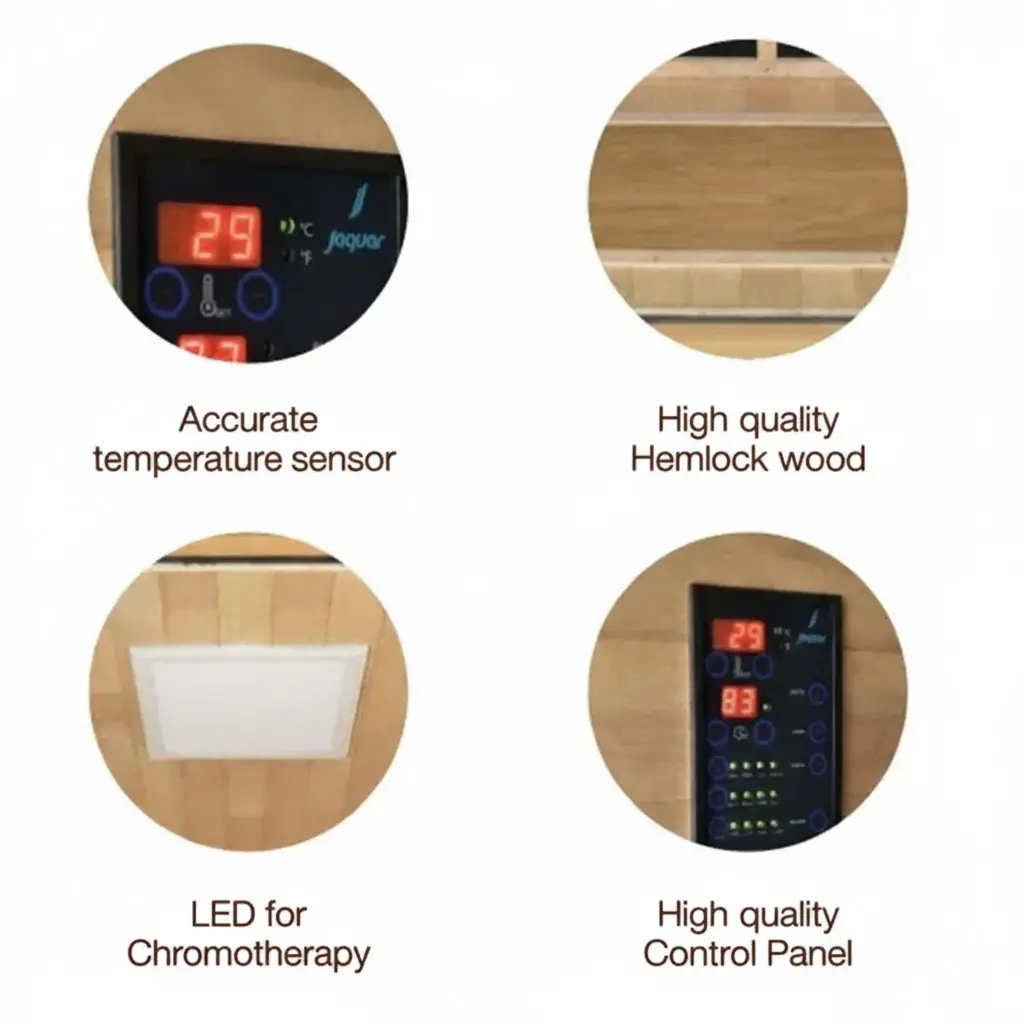Jaquar Paire Sauna LED CLR LGT Infrared Heater - Image 4