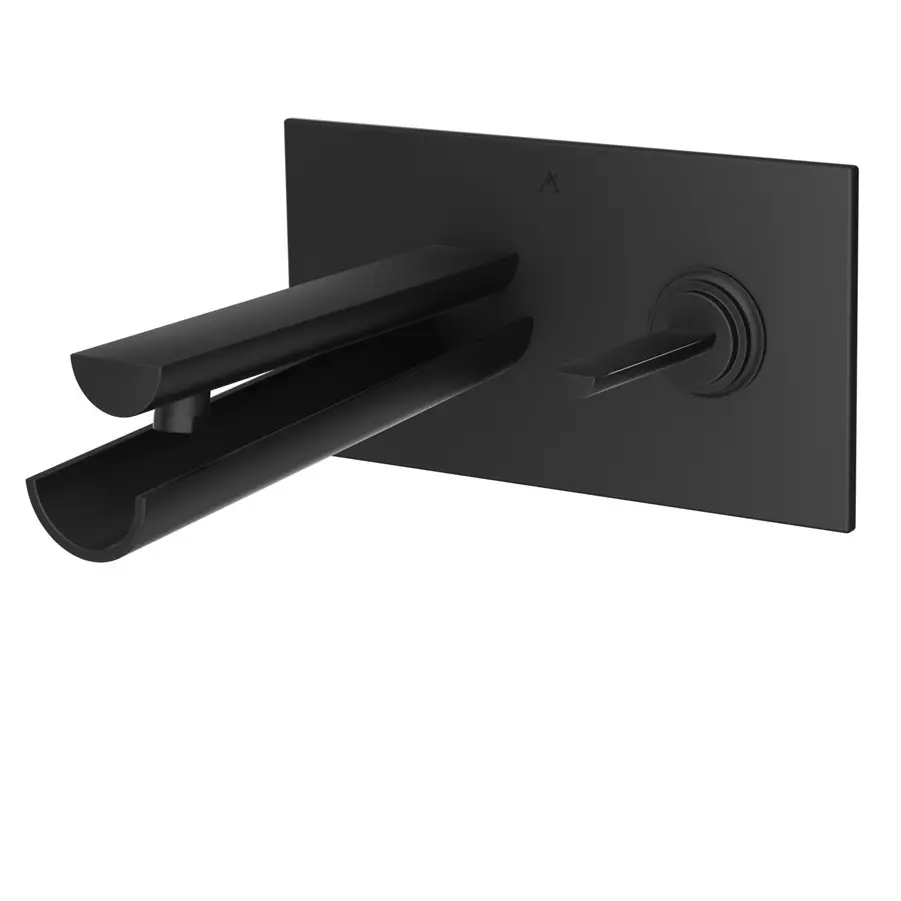 Artize Confluence Black Matt Joystick in-wall Basin Mixer