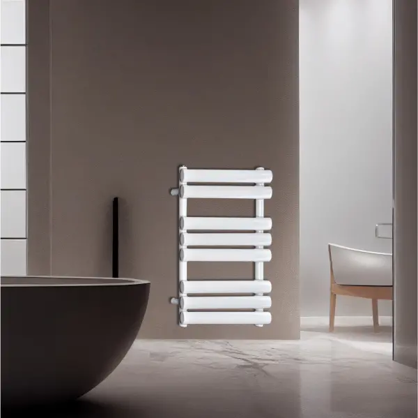White Oxford Single Designer Vertical Towel Radiator 1620mm x 500mm Image 0