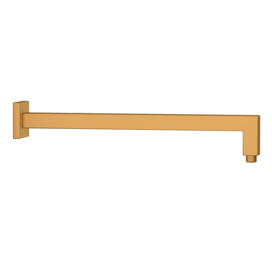 Jaquar Gold Matt PVD Kubix Prime Square Shower Arm (400mm)