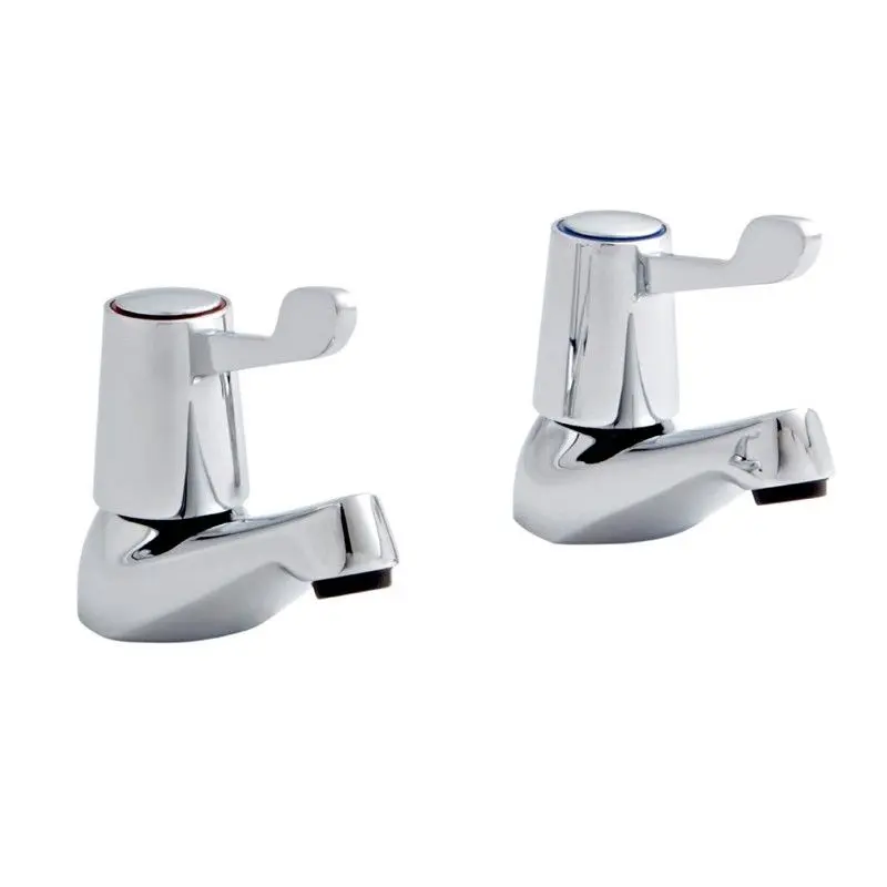 Leva Chrome Bath Taps (Pair)