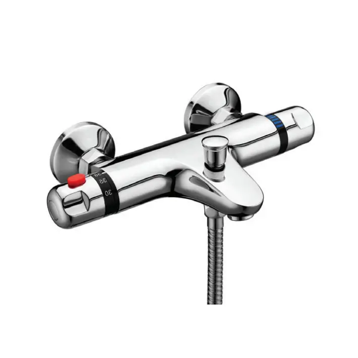 Thermostatic Bath Shower Mixer Chrome Plated