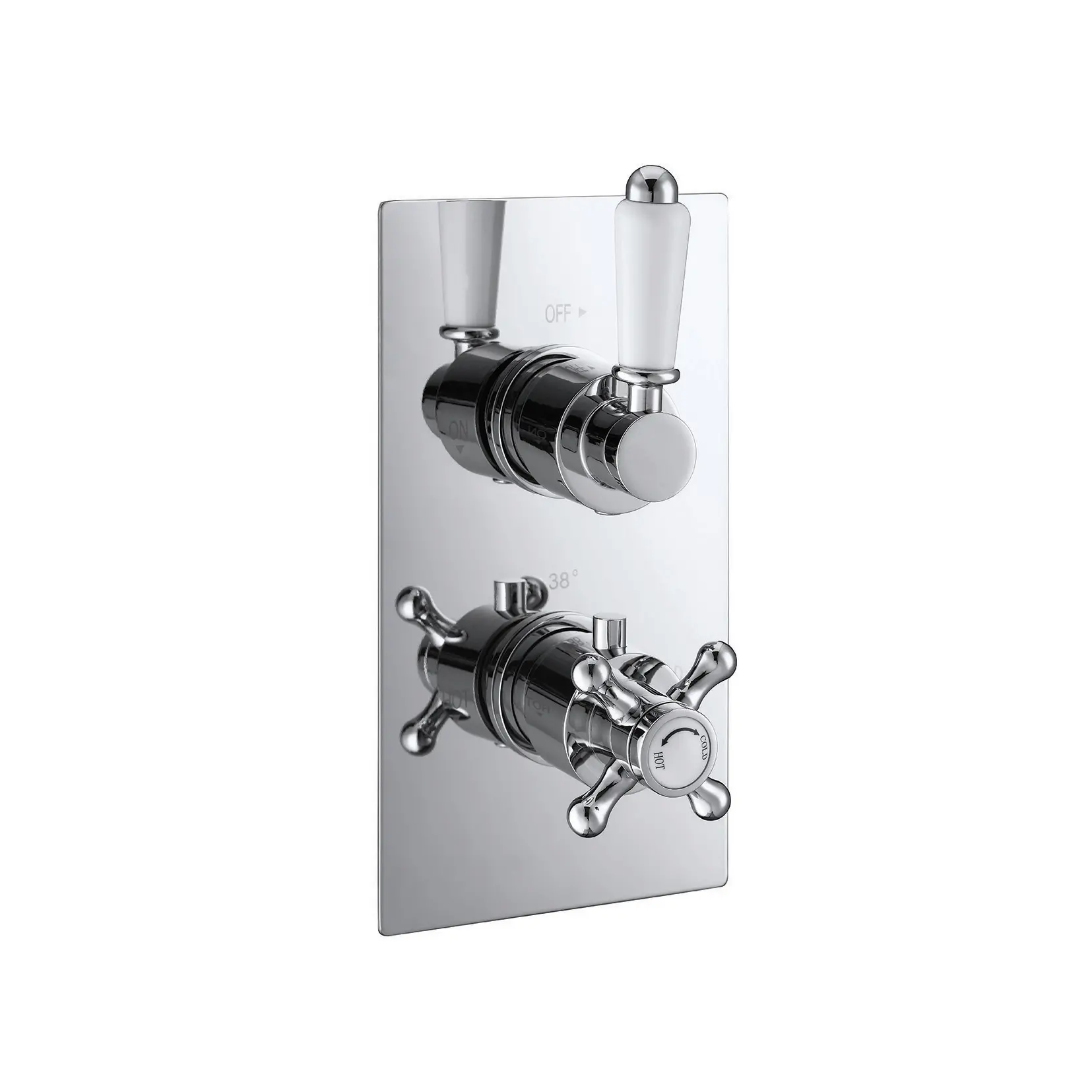 Traditional Thermostatic Concealed Shower Mixer One Outlet handle & Knobs