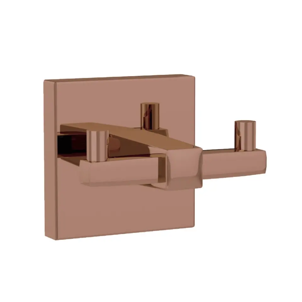 Jaquar Blush Gold PVD Kubix Prime Double Robe Hook