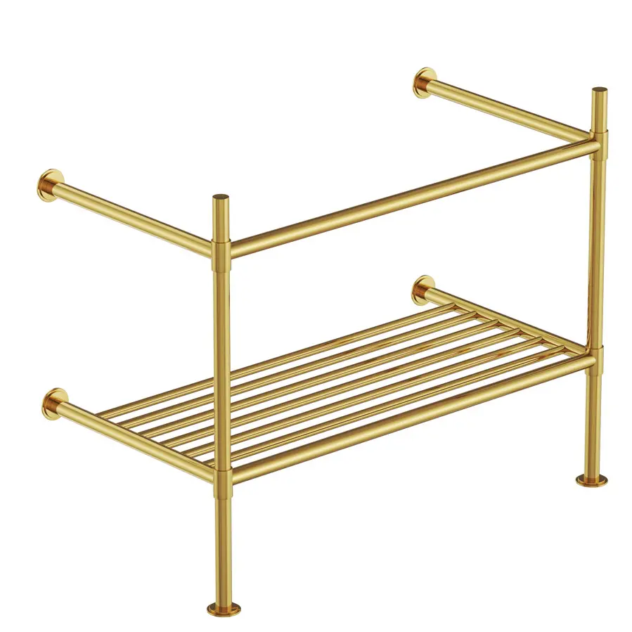 Artize Gold Bright PVD VIC Stainless Steel Frame for Wall Hung Basin Image 0
