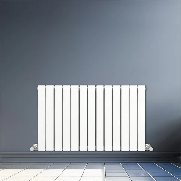 White London Double Designer Horizontal Column Radiator 600mm x 1360mm