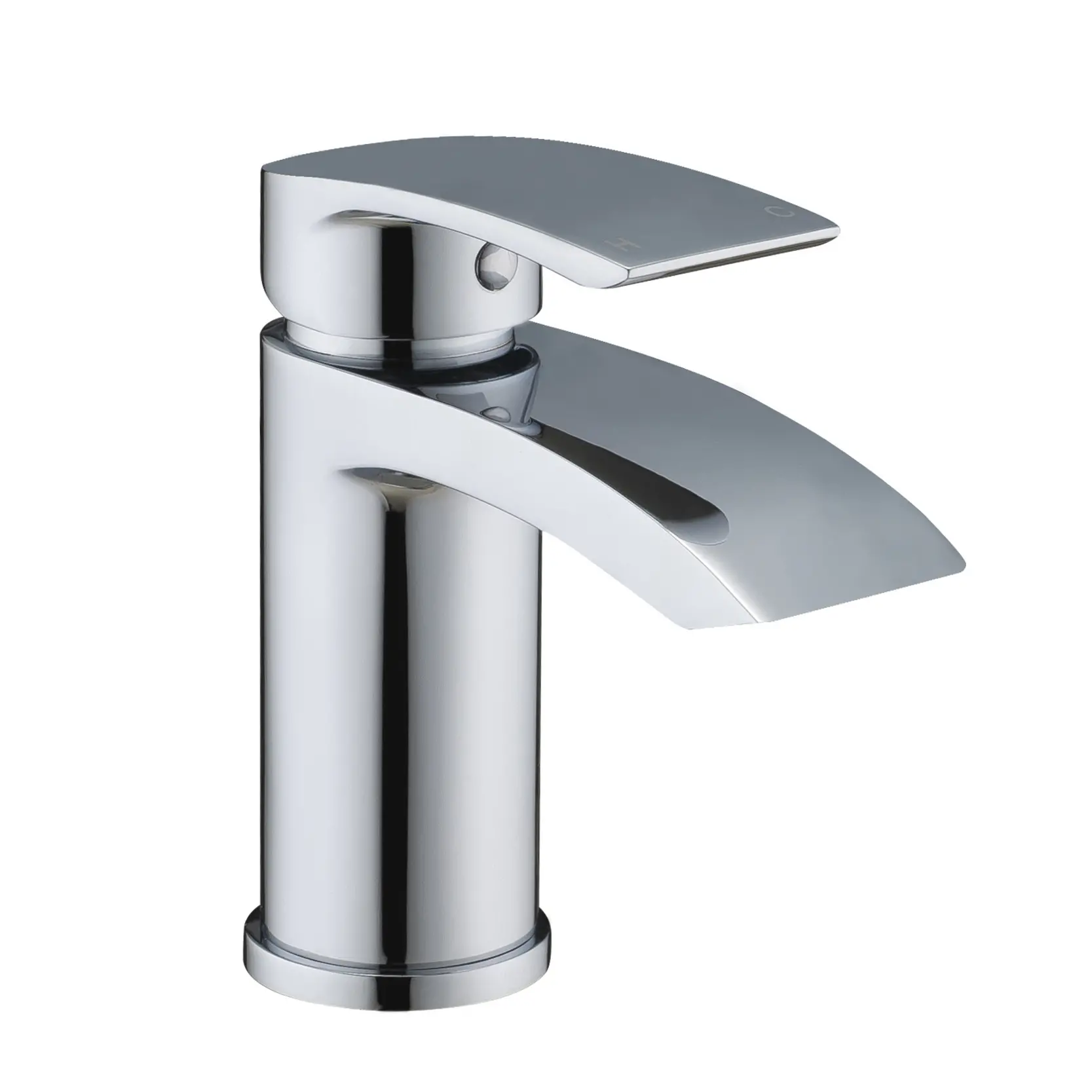 Flow Cloakroom Mini Basin Mixer With Basin Waste Chrome Plated