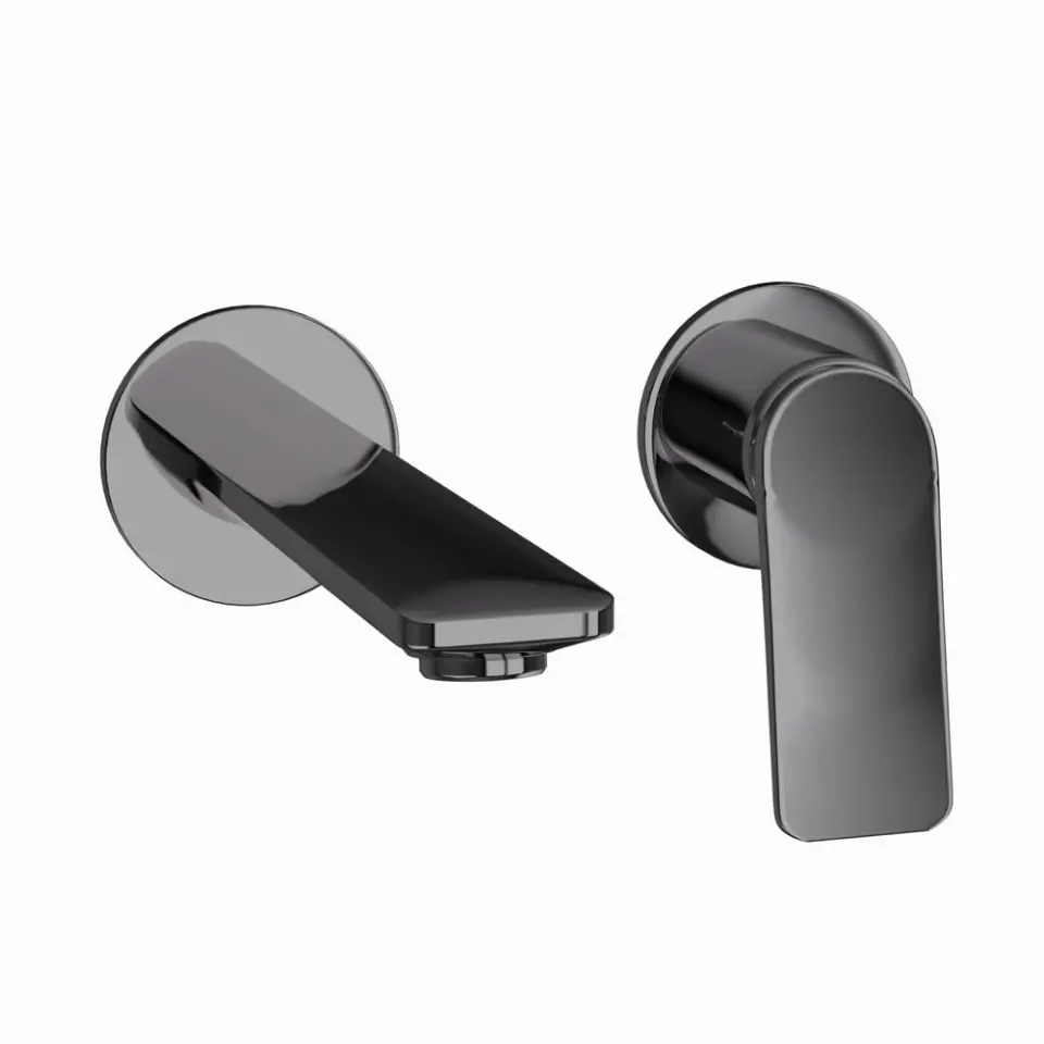 Jaquar  Laguna  Black Chrome Exposed Parts kit of Single Lever Basin Mixer Wall Mounted