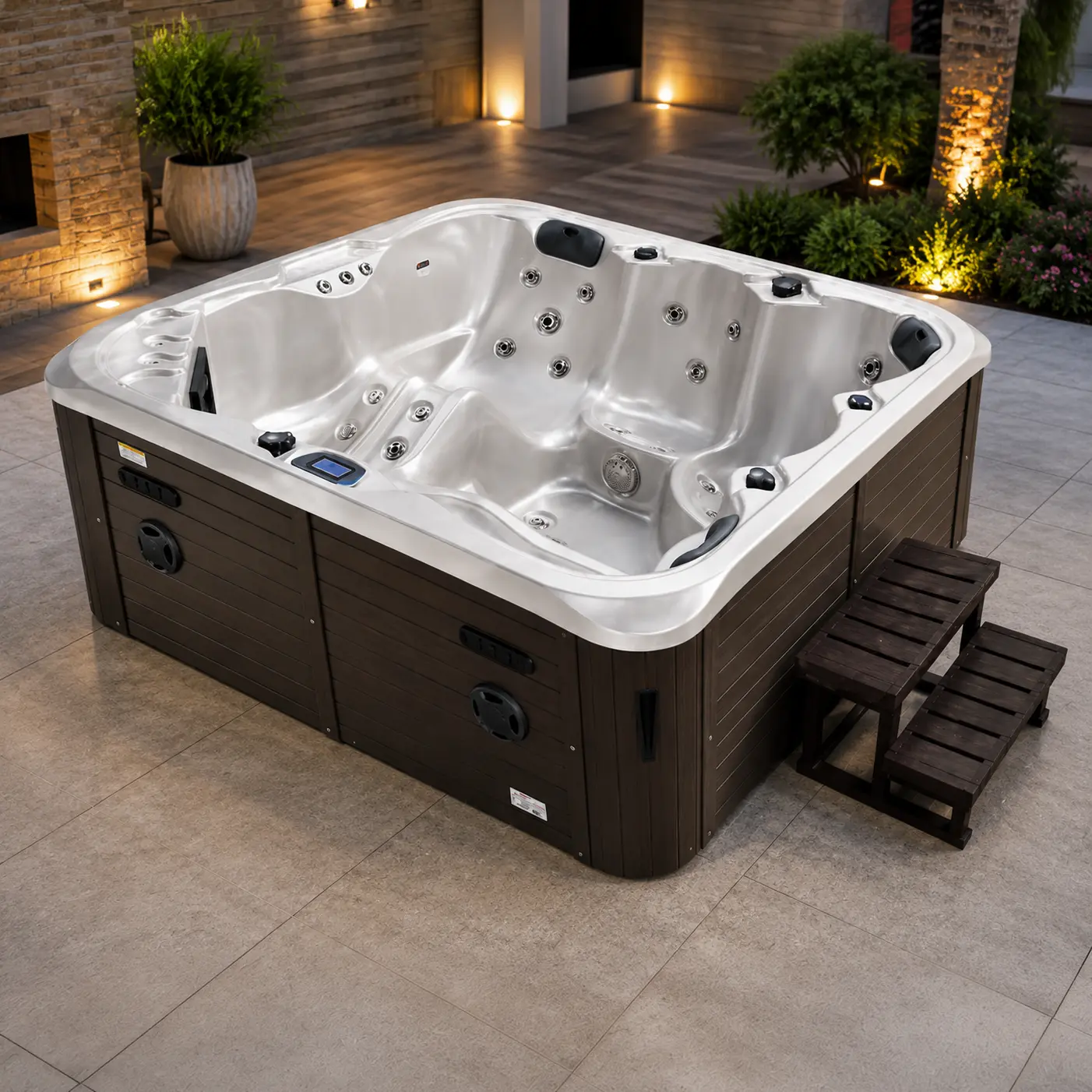 Jaquar Breva 5 Seater Luxury Spa Hot Tub with Bluetooth, UV & LED