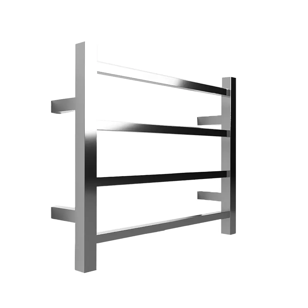 Hawthorn 4 Bar Ladder Straight Square Towel Rail Polished
