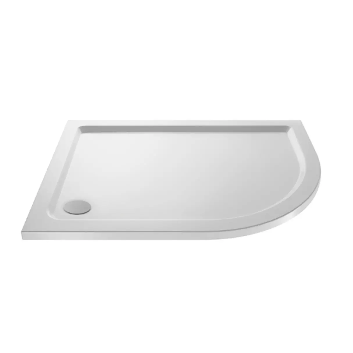 Right Hand OFF SET Quadrant White Shower Trays (900 x 760mm)