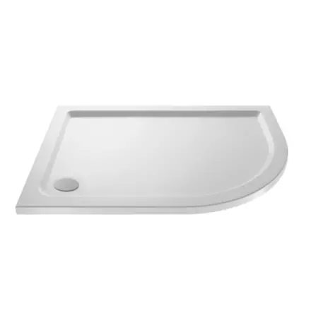 Right Hand OFF SET Quadrant Shower Trays (1200 x 800mm)