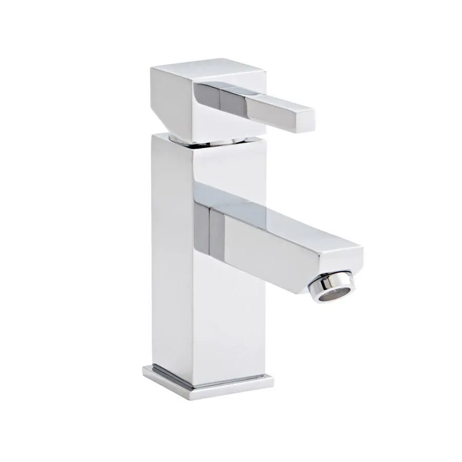 Pure Chrome Mono Basin Mixer Tap With Click Waste