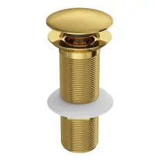 Jaquar Allied Click Clack Basin  UnSlotted Waste with 130mm Height Gold Bright PVD