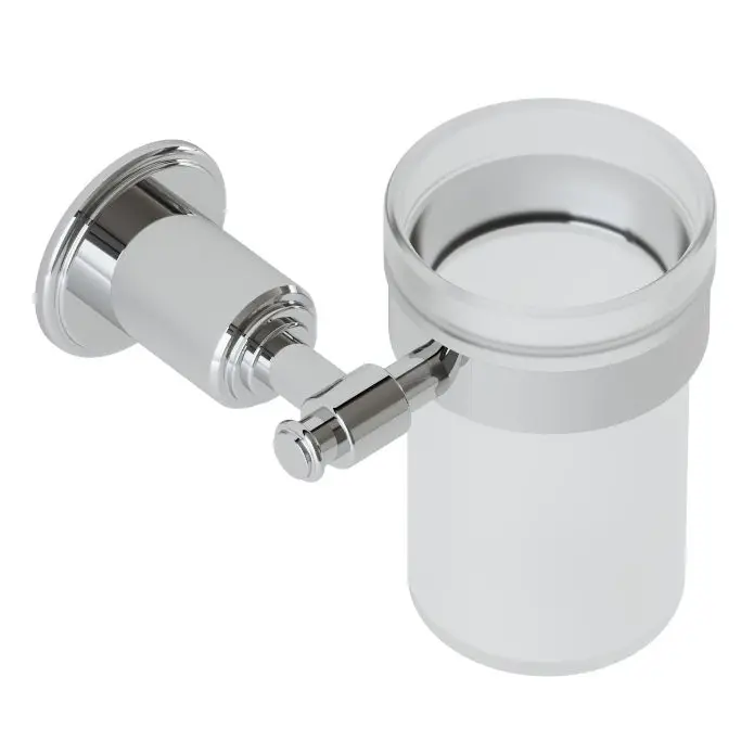 Artize Chrome VIC Tumbler Holder (frosted glass)