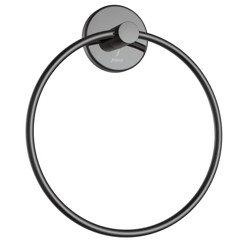 Jaquar Black Chrome Towel Ring Round With Round Flange