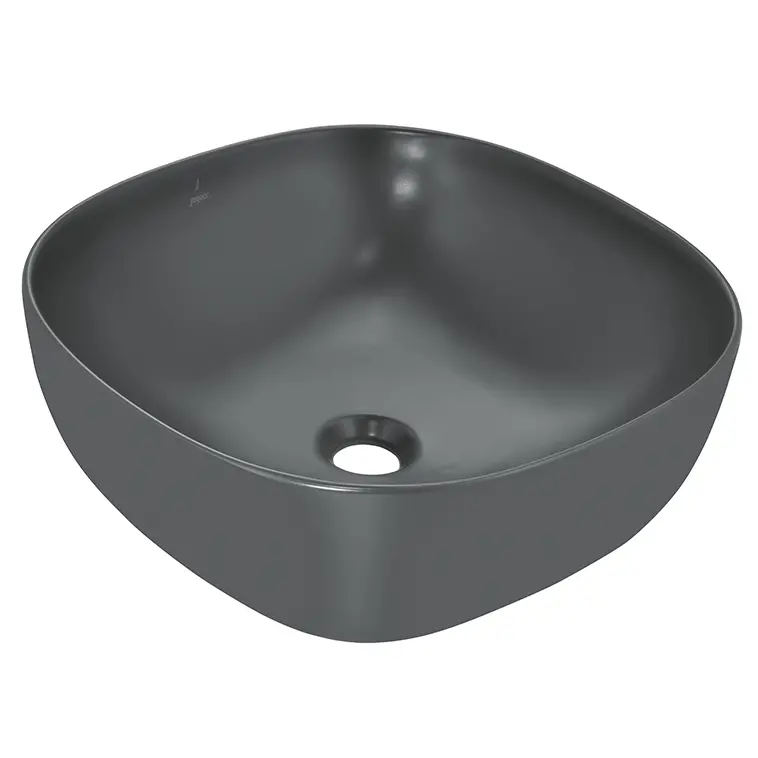 Jaquar Black Matt Designer Thin Rim Counter Top Basin 420x420mm