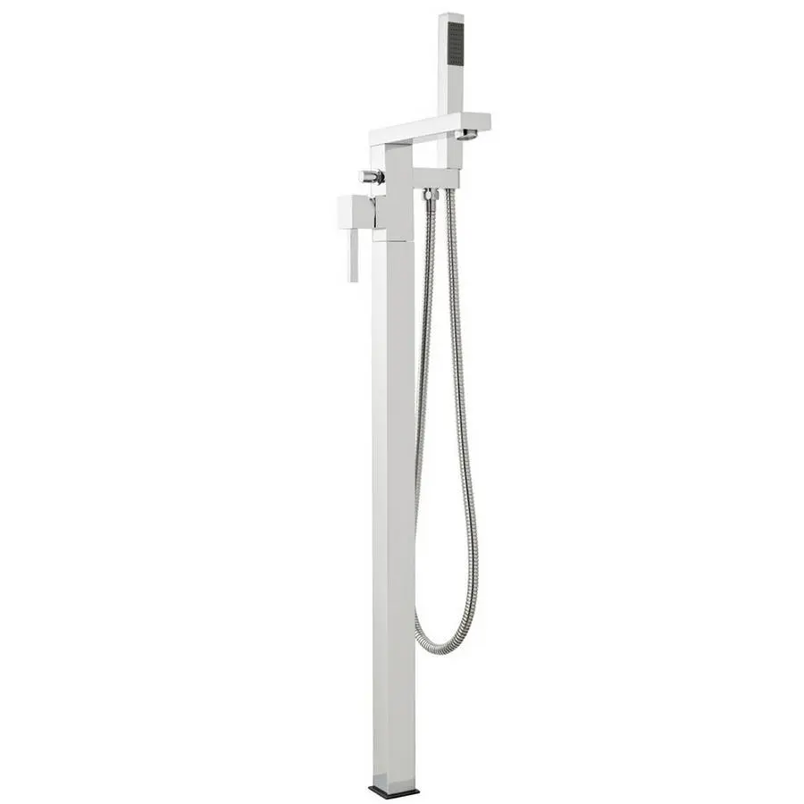 Pure Chrome Free Standing Bath Shower Mixer Tap