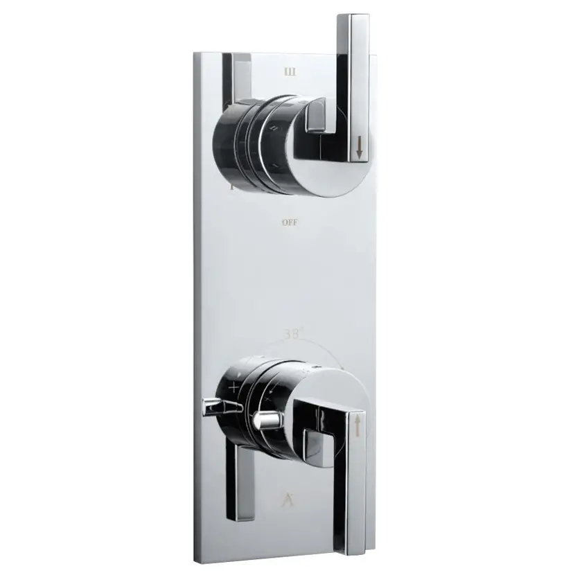 Artize Linea Thermostatic shower valve with 4-way outlets