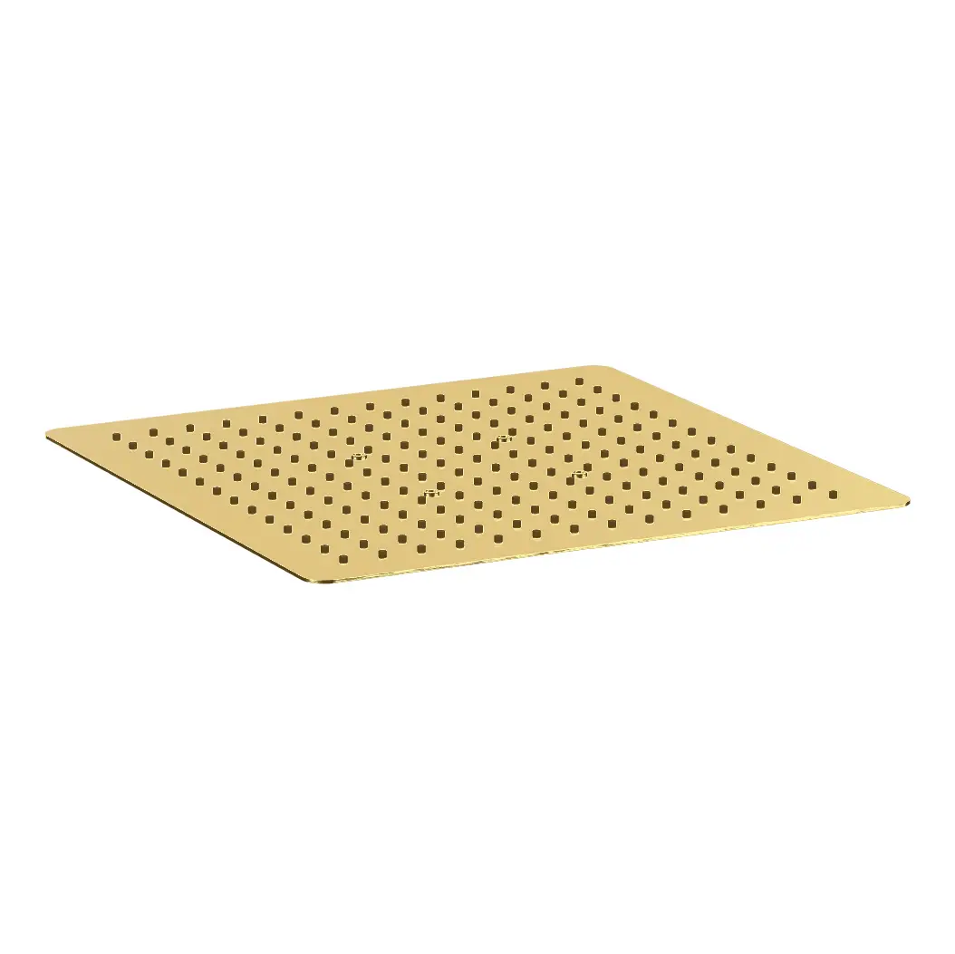Ceiling Mounted Overhead Shower 400x400mm Brushed Gold