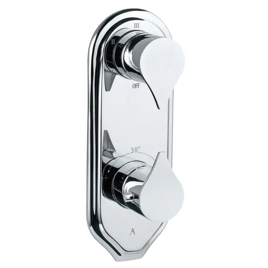 Artize Chrome Tiaara Thermostatic shower valve with 5-way outlets