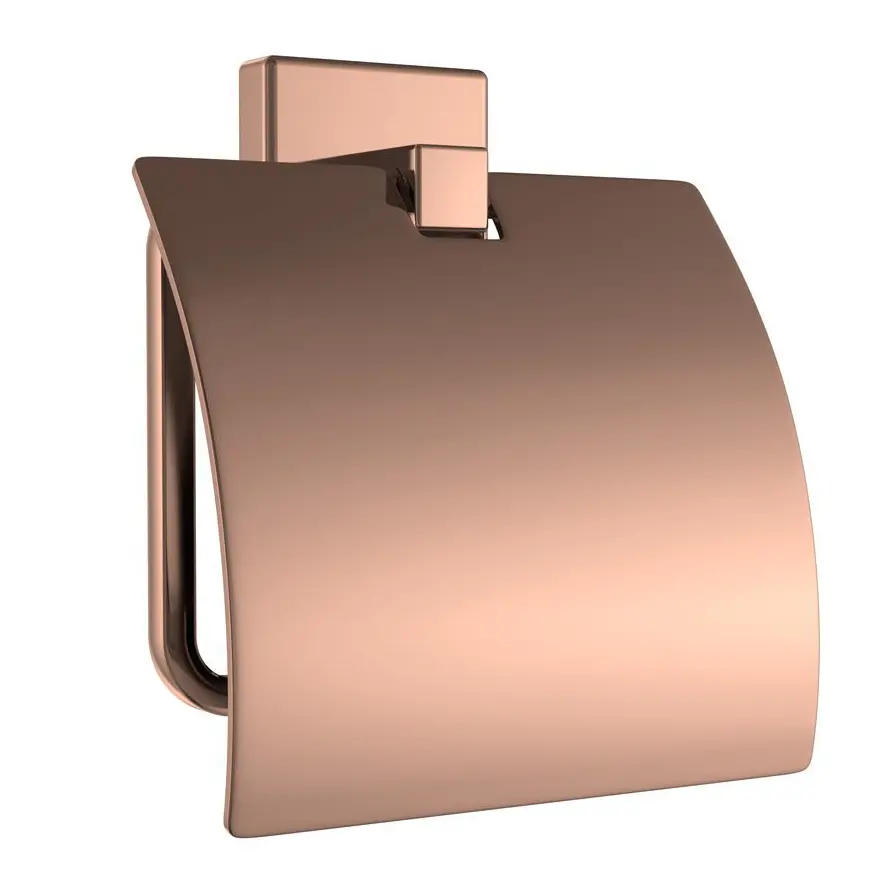 Jaquar Blush Gold PVD Kubix Prime Toilet Paper Holder