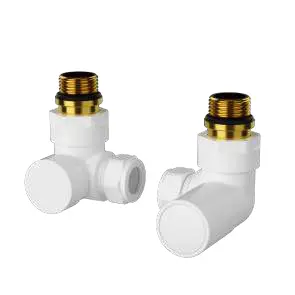 Corner White Manual Radiator Valves