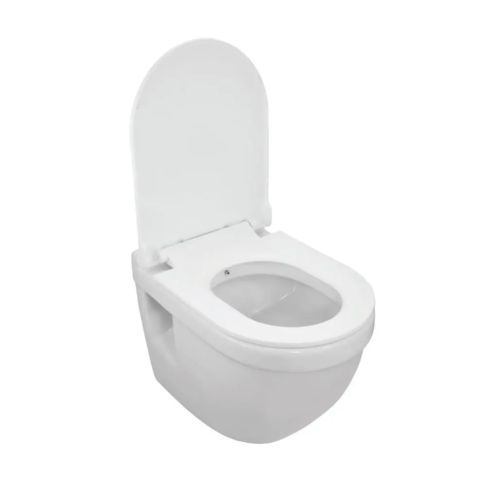 Jaquar White Solo Wall Hung Toilet With In Built Jet, UF Soft Close Slim Seat Cover