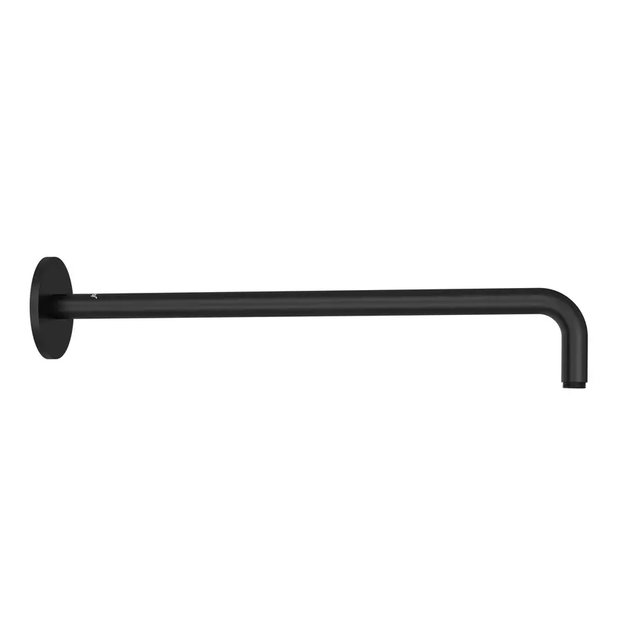 Jaquar Black Matt Round Shower Arm Wall Mounted Shower With Flange