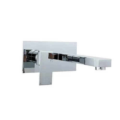Tuscany Single Lever Wall Mounted Basin Mixer With Spout Chrome Plated