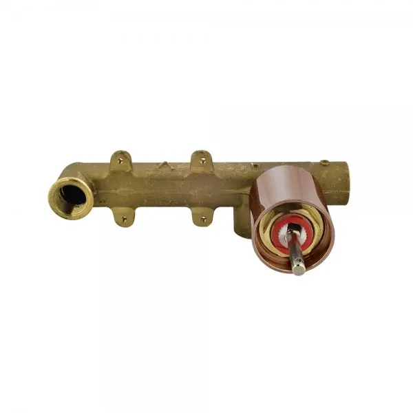 In-wall Body of Single Lever Built-in Manual Valve Blush Gold PVD