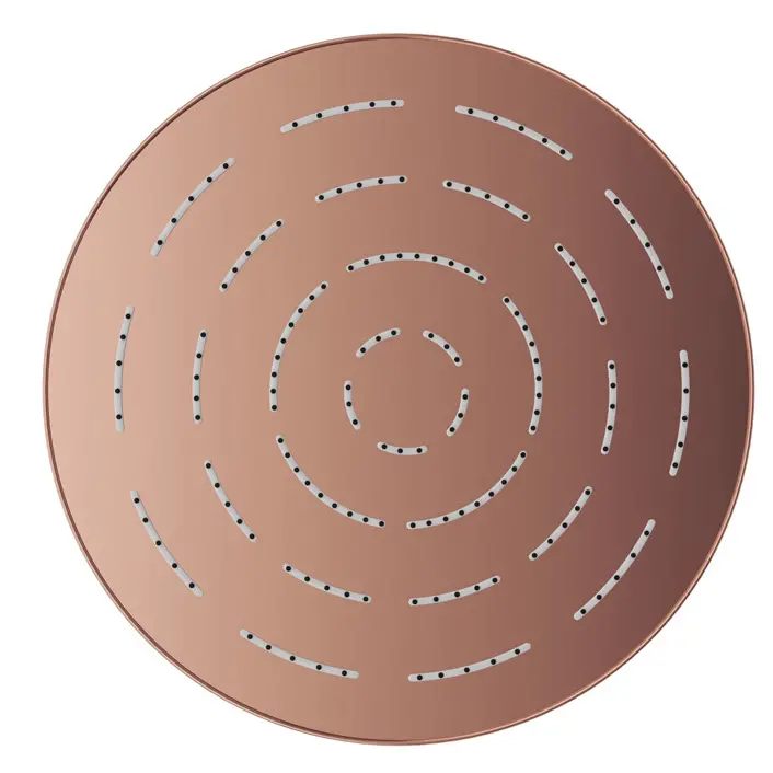 Jaquar Blush Gold PVD Maze Overhead Shower 240mm Round Single Flow