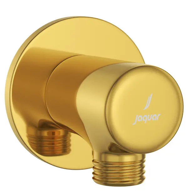 Jaquar Gold Bright PVD Wall Outlet With Shower Hook in Round Shape