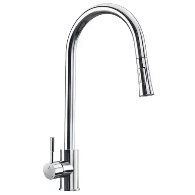 Artize FLO2 Chrome Single Lever Pulldown Sink Mixer with spray