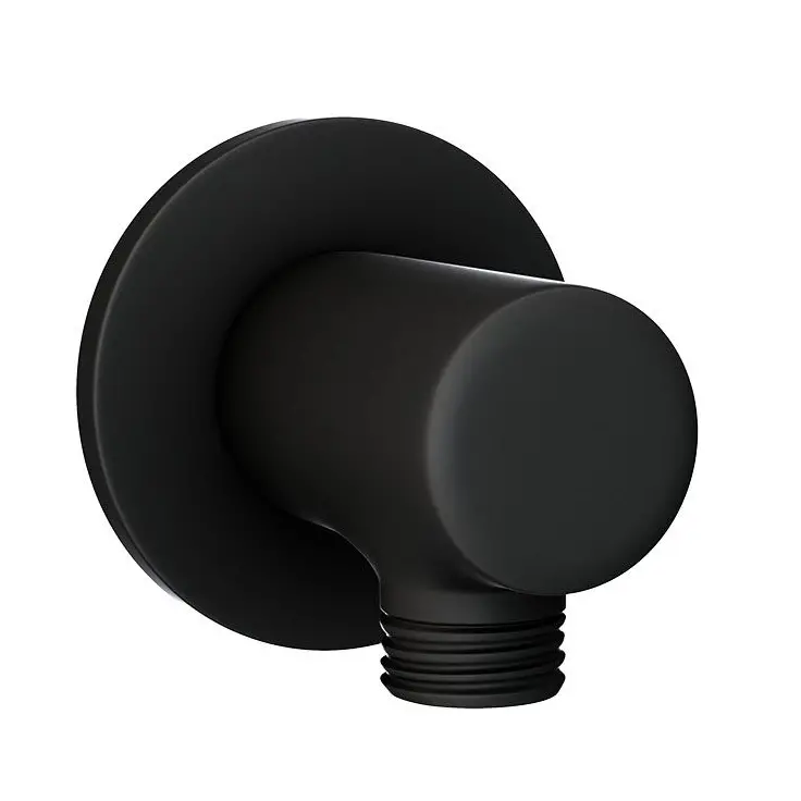 Jaquar Black Matt Wall Outlet With Shower Hook in Round Shape