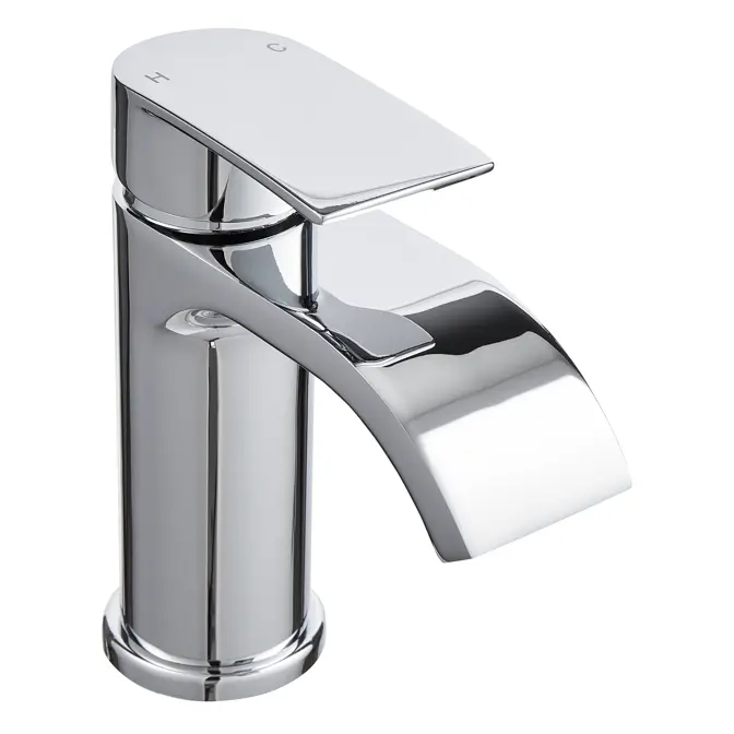 Bella Chrome Mono Basin mixer Tap with Click Waste
