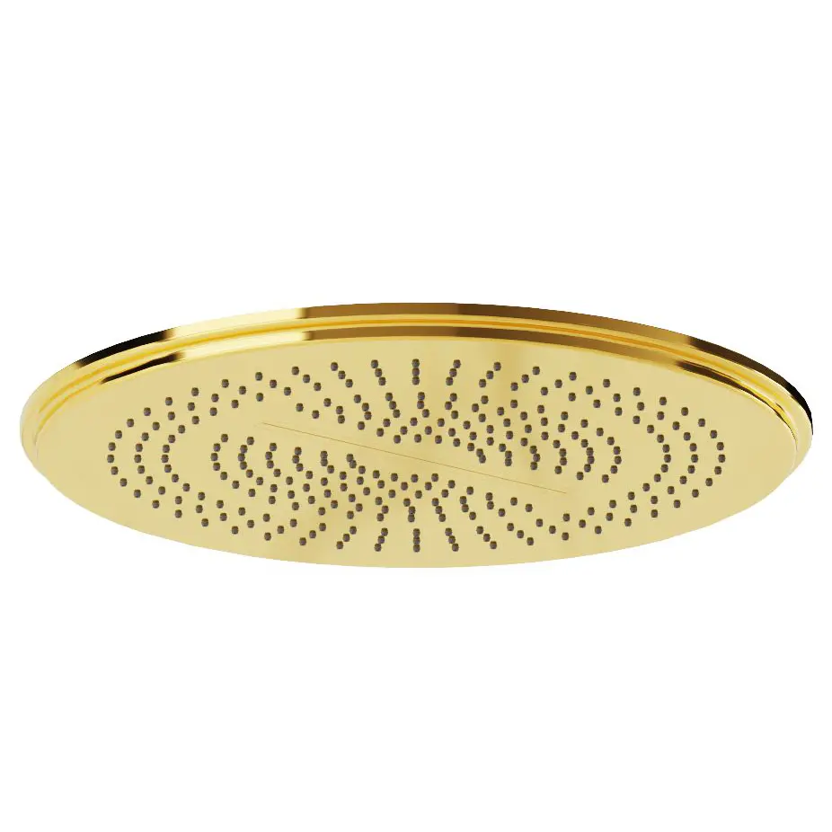 Artize Gold Bright PVD Vic Rainjoy Shower 500mm AISI 304 stainless steel 3-functions: Rain, Intense & Water fall