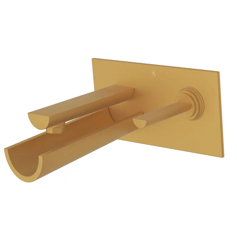 Artize Confluence Gold Matt PVD Joystick in-wall Basin Mixer