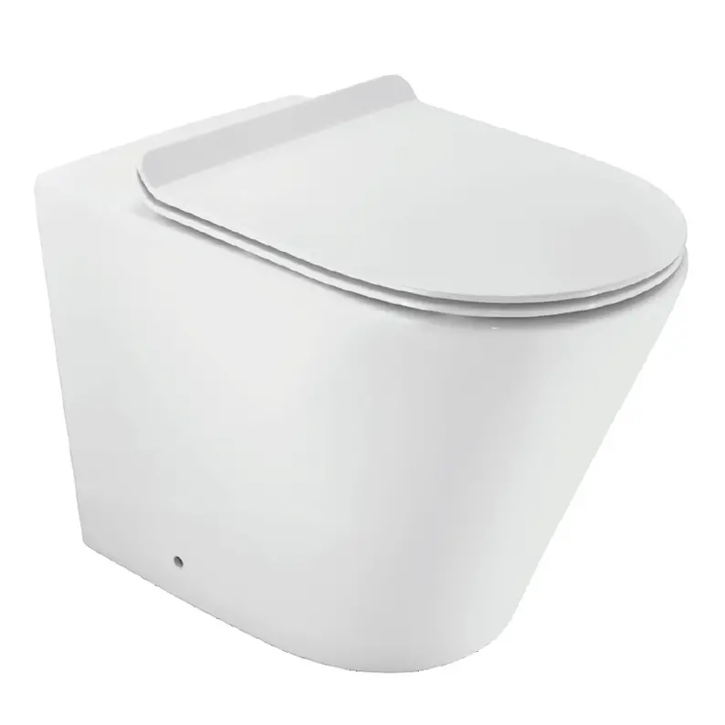 Jaquar White Opal Rimless Back To Wall Toilets Floor Mounted With UF Soft Close Slim Seat Cover