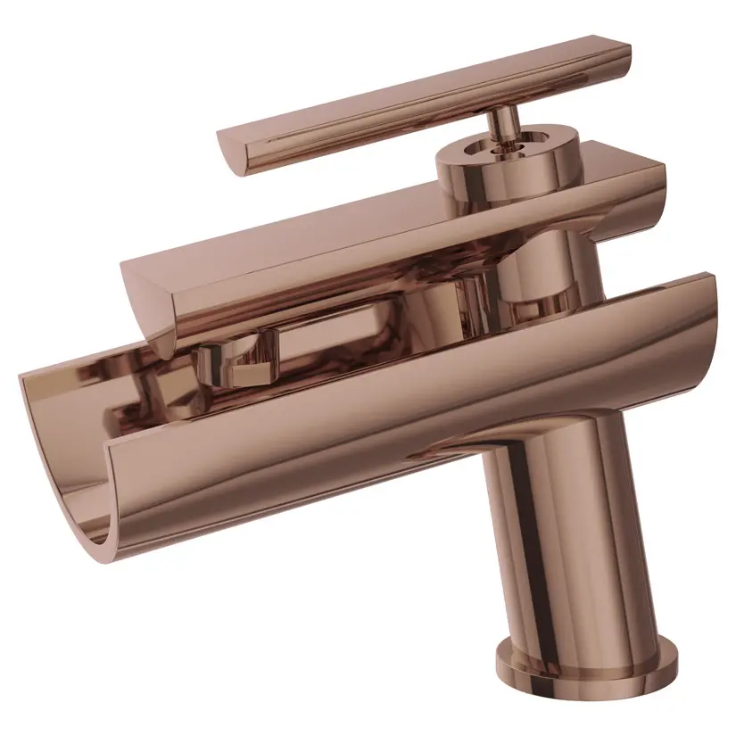 Artize Confluence Blush Gold PVD Single Lever Basin Mixer