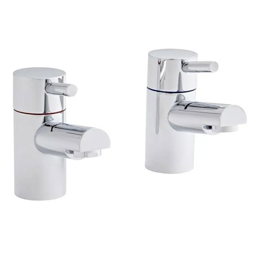 Plan Chrome Pair Bath Pillar Taps Tap