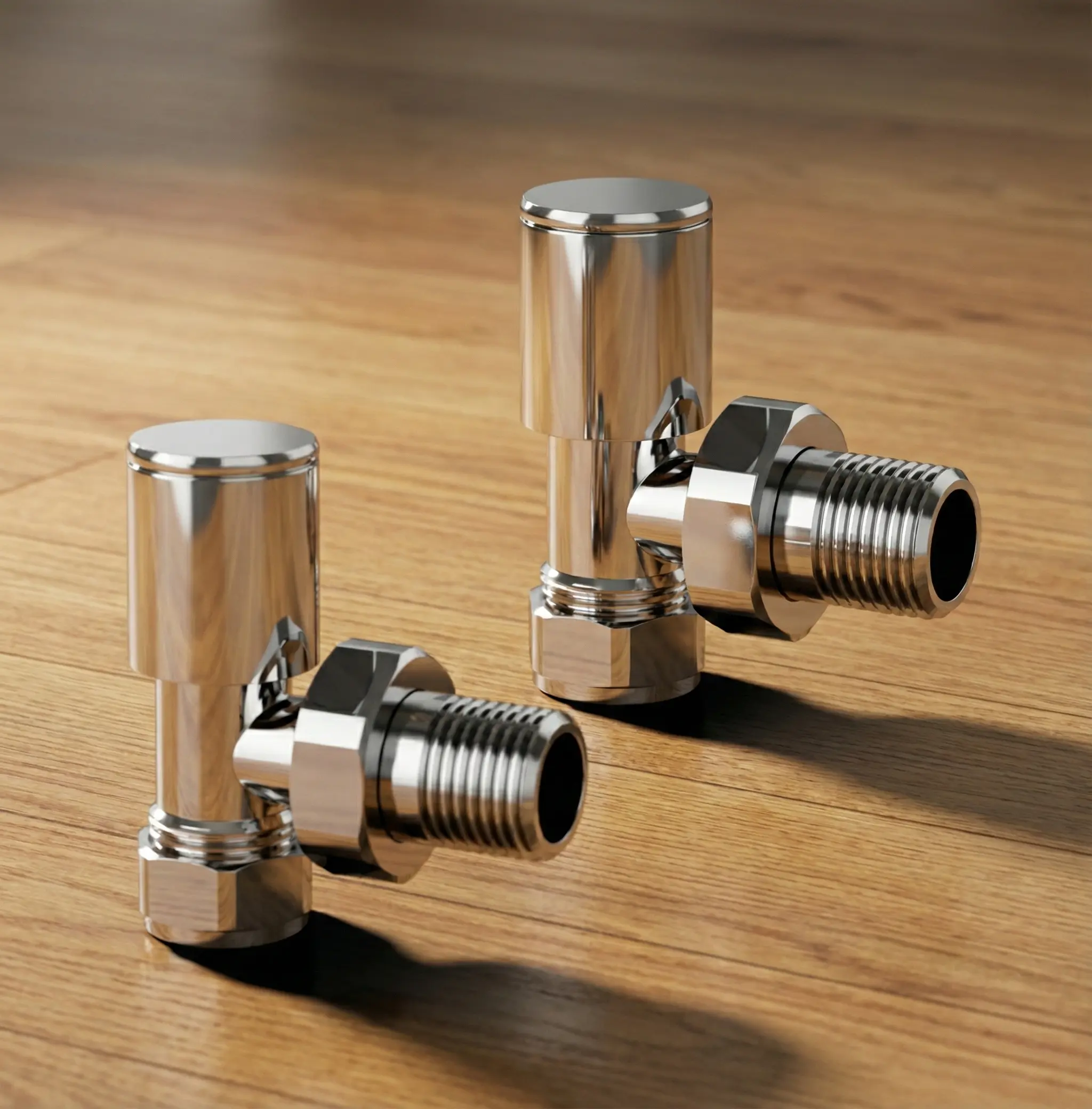 Angle Chrome Manual Radiator Valves