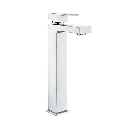 Tuscany Single Lever Tall Basin Mixer Chrome Plated