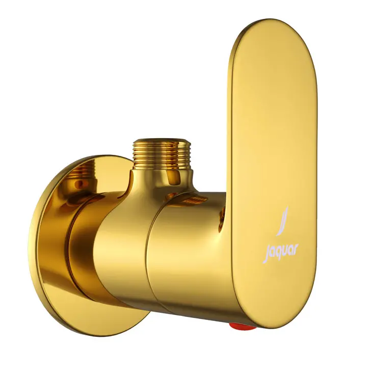 Jaquar Gold Bright PVD Opal Prime Wall Mounted Stop Valve